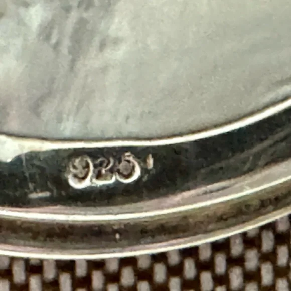 Bali Large Sterling Silver Mother of Pearl Buddha with Multicolor Gemstones - Picture 3 of 8